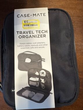 case-mate Black Travel Tech Organizer with Zipper